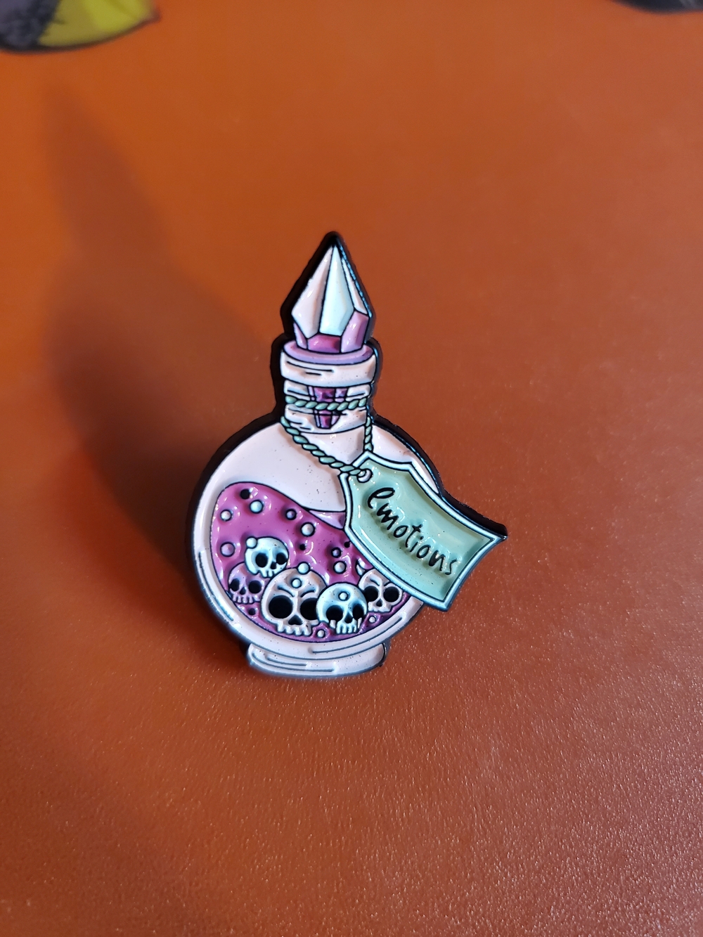 Pink Potion Bottle Enamel Pin - 'Emotions'